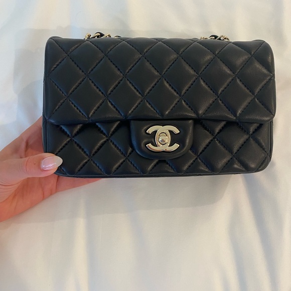 UPDATED: CHANEL Black Quilted Mini Bag - Picture 1 of 8